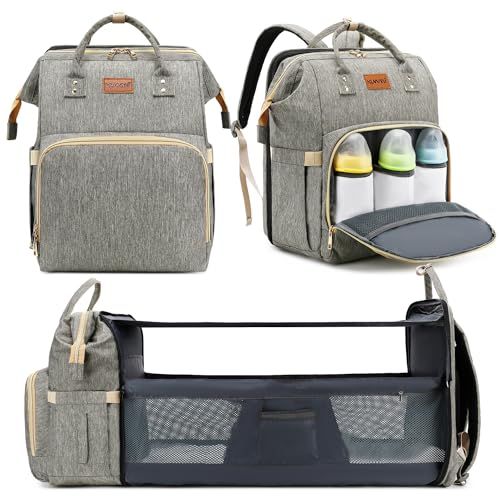 Sac à Langer 3-en-1 avec Lit Bébé Portable
